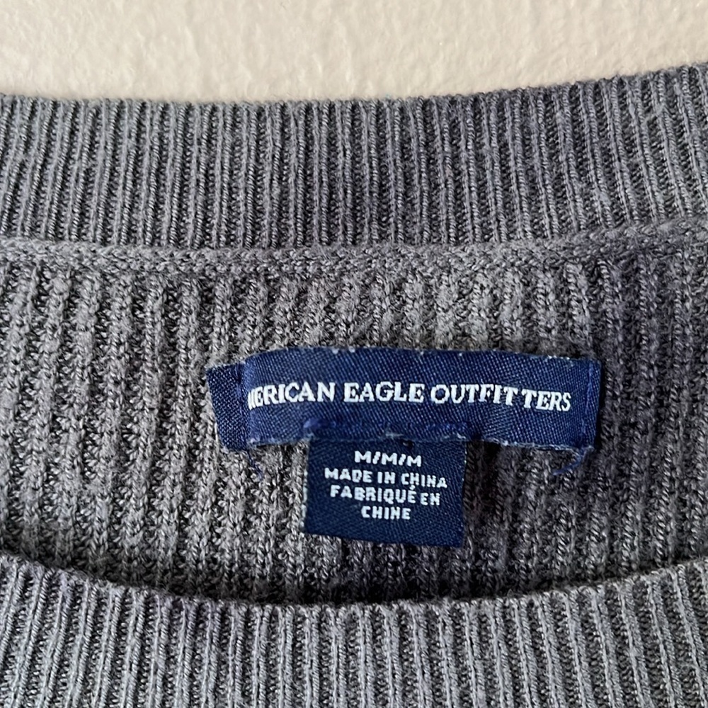 American Eagle Pullover Sweater Green Tie Dye Size Medium Long Sleeves - Picture 2 of 14